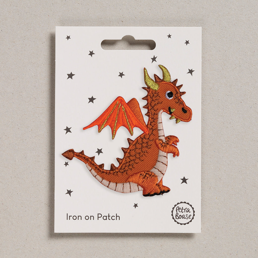 Petra Boase | Orange dragon iron on patch