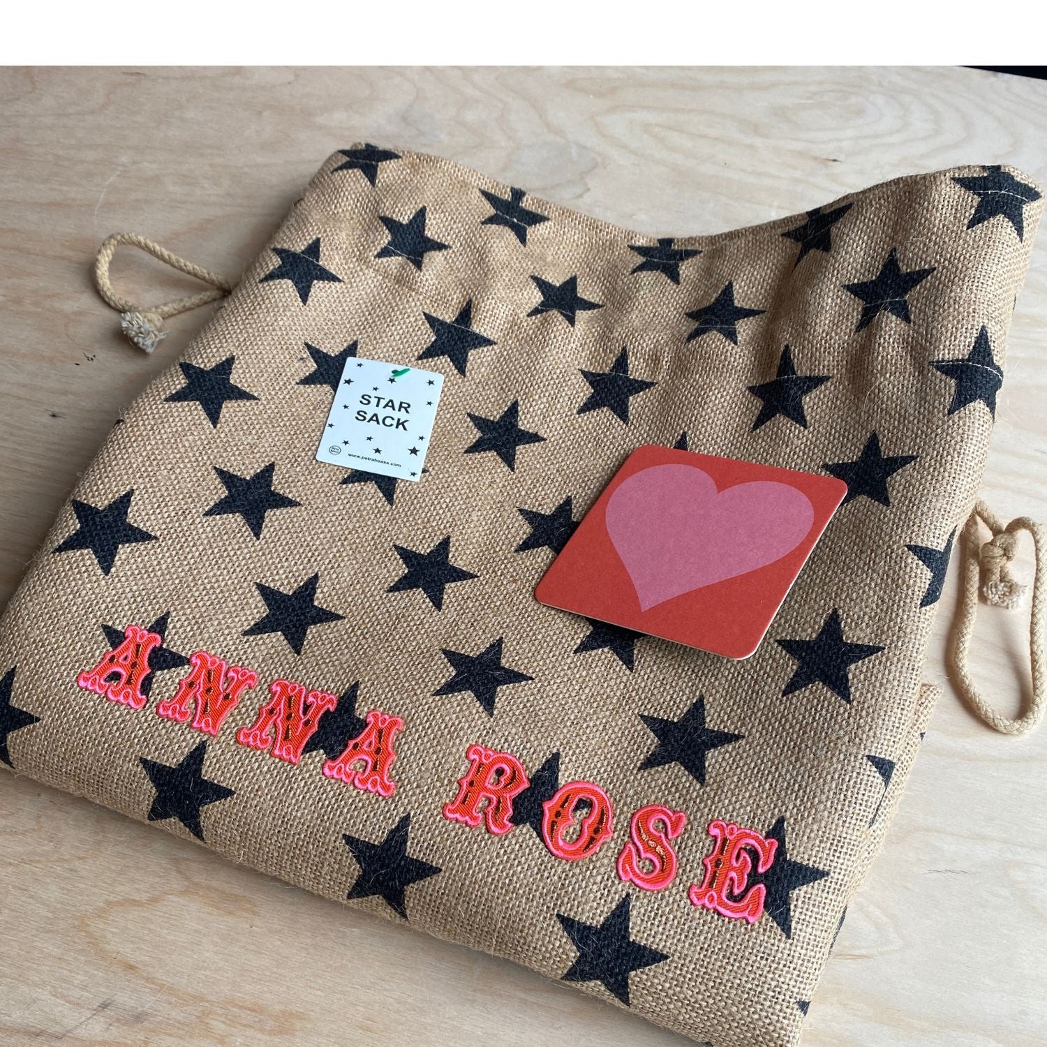 Petra Boase | Personalised Christmas Star Present Sack