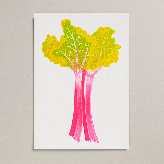 Petra Boase | Rhubarb Risograph Art Print For The Home