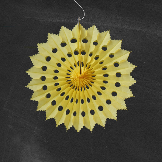 Petra Boase | Yellow paper fan decoration
