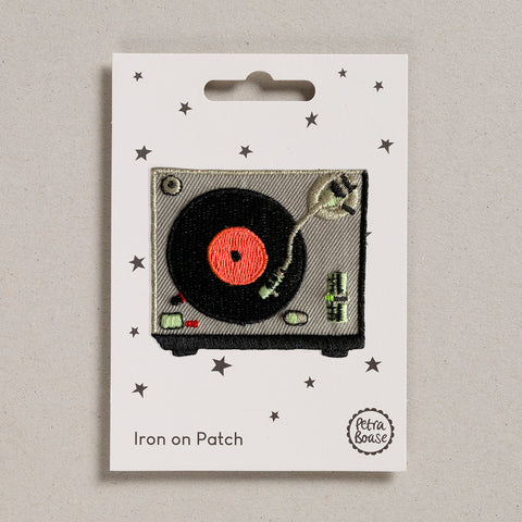 Iron on Patch - Record player