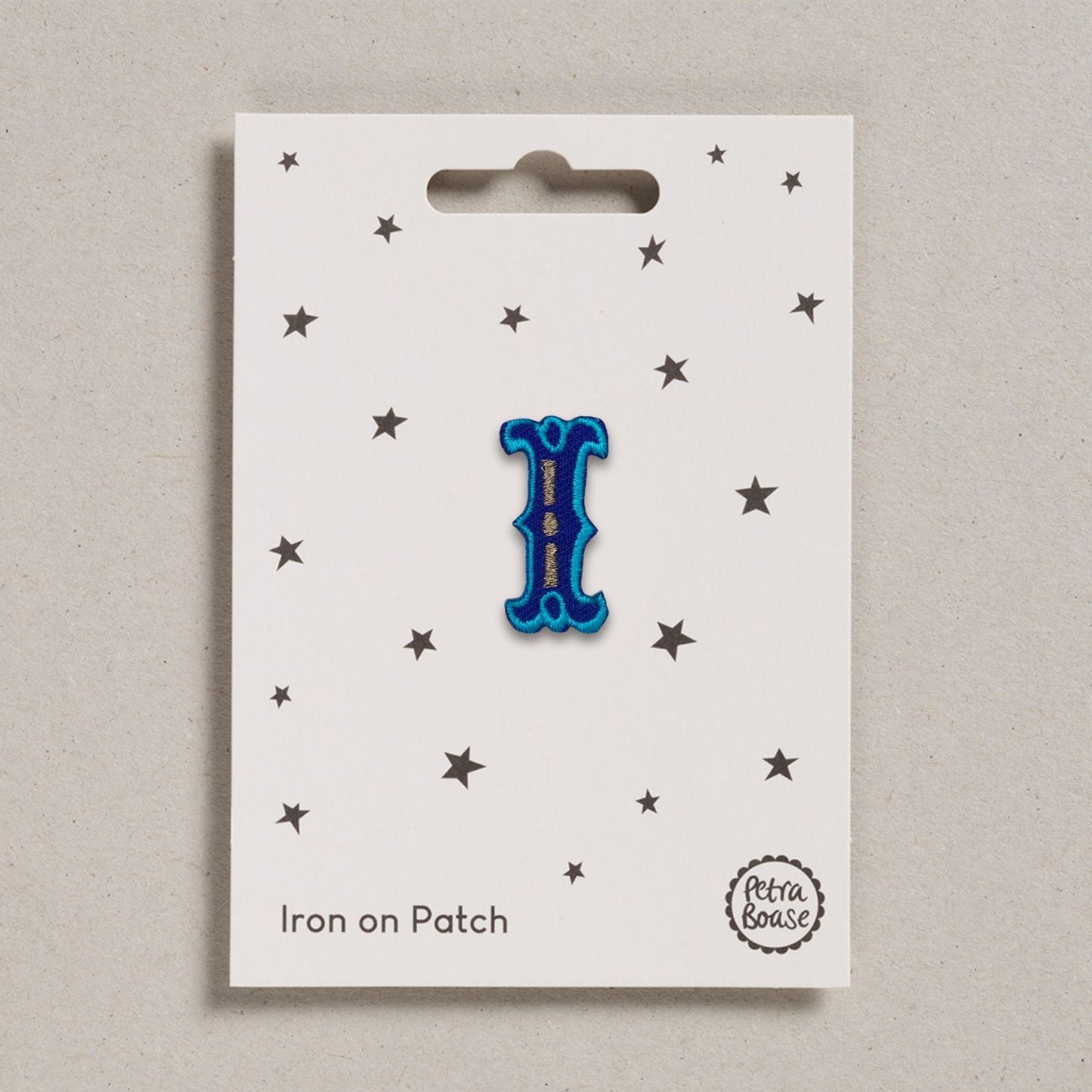Alphabet Patches - “I” Blue