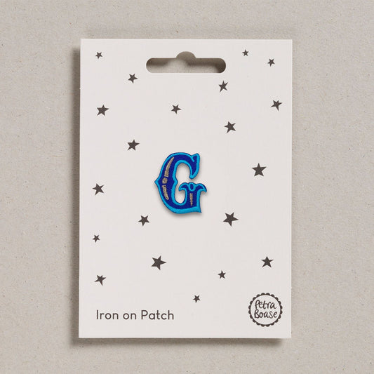 Alphabet Patches - "G” Blue