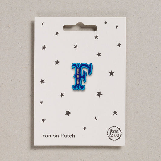 Alphabet Patches - “F” Blue