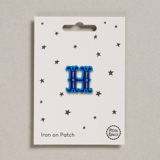 Alphabet Patches - “H” Blue