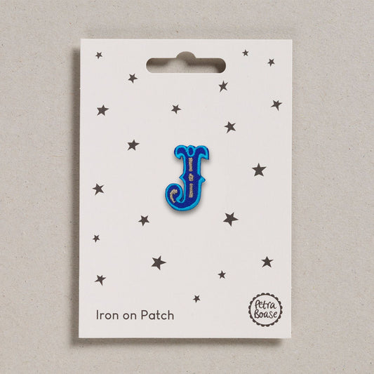 Alphabet Patches - “J” Blue