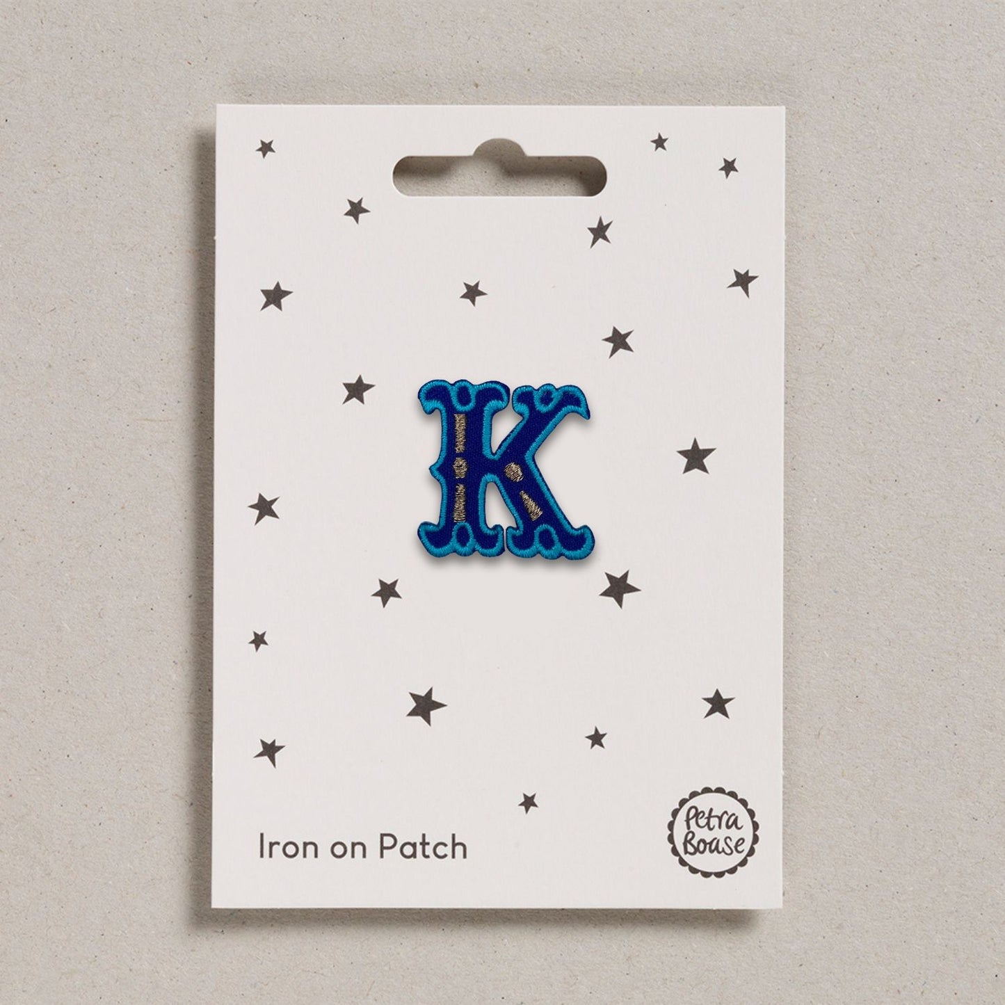 Alphabet Patches - “K” Blue