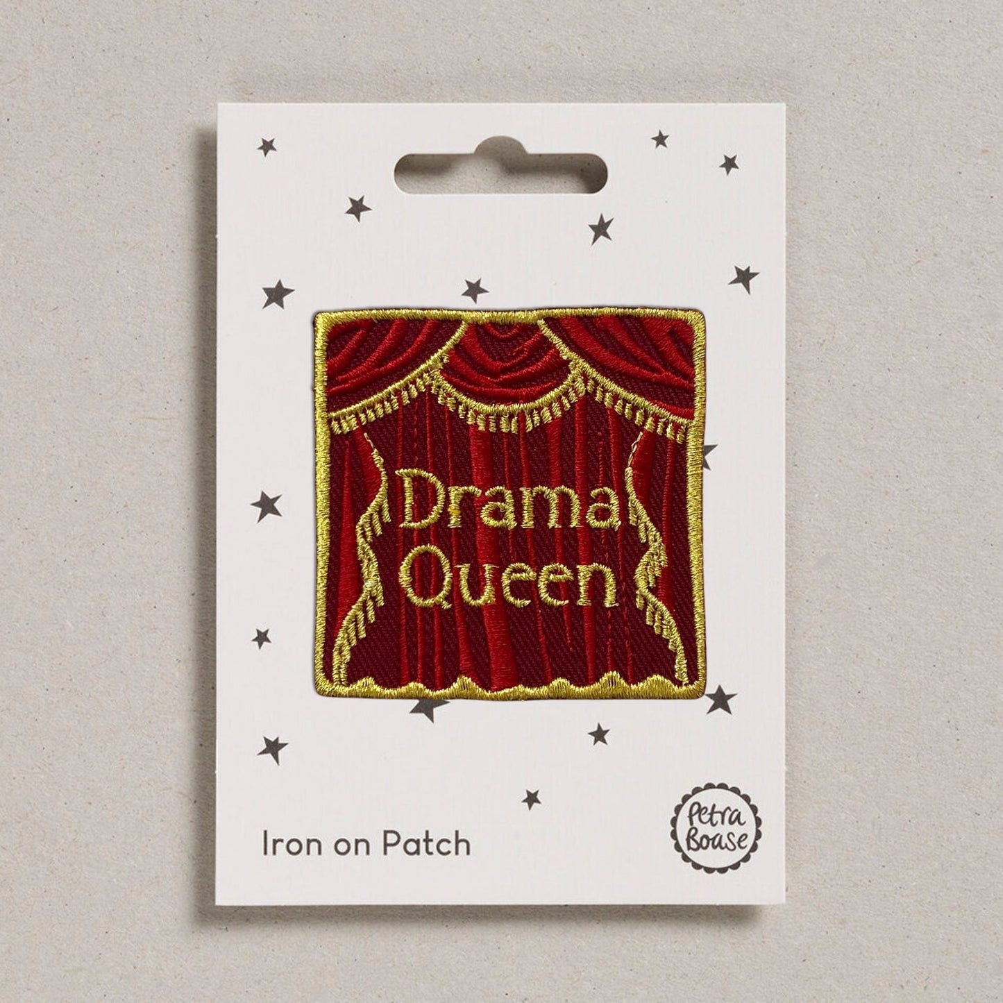 Drama Queen Iron on Patch.
