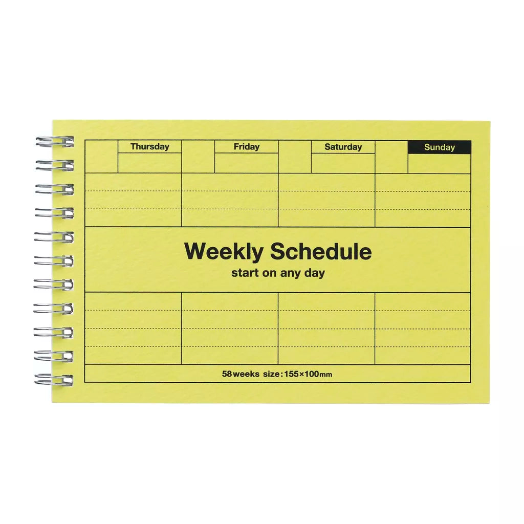 Neon Citron Weekly Planner - Undated