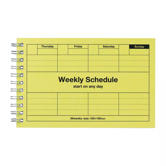 Neon Citron Weekly Planner - Undated