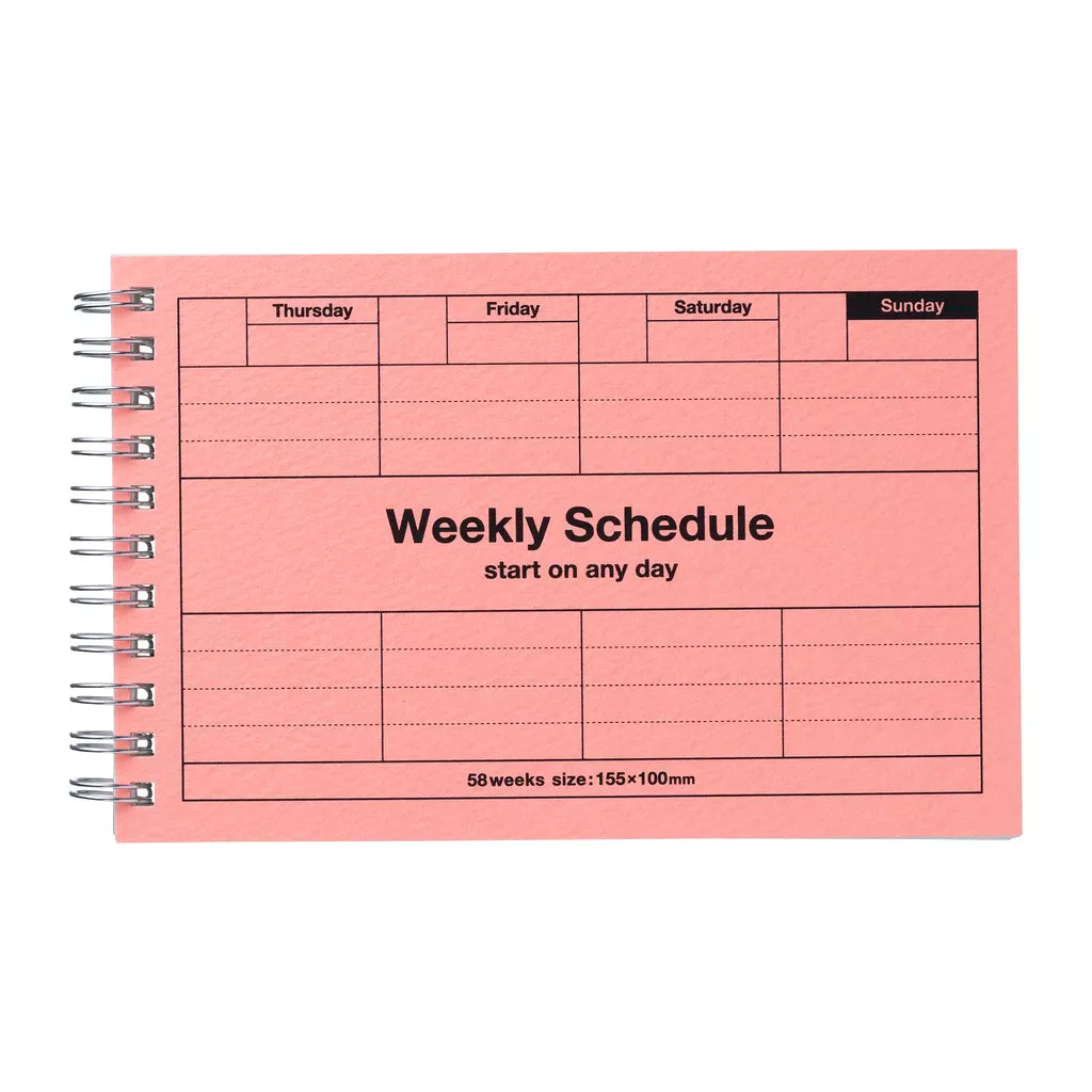 Neon Pink Weekly Planner - Undated