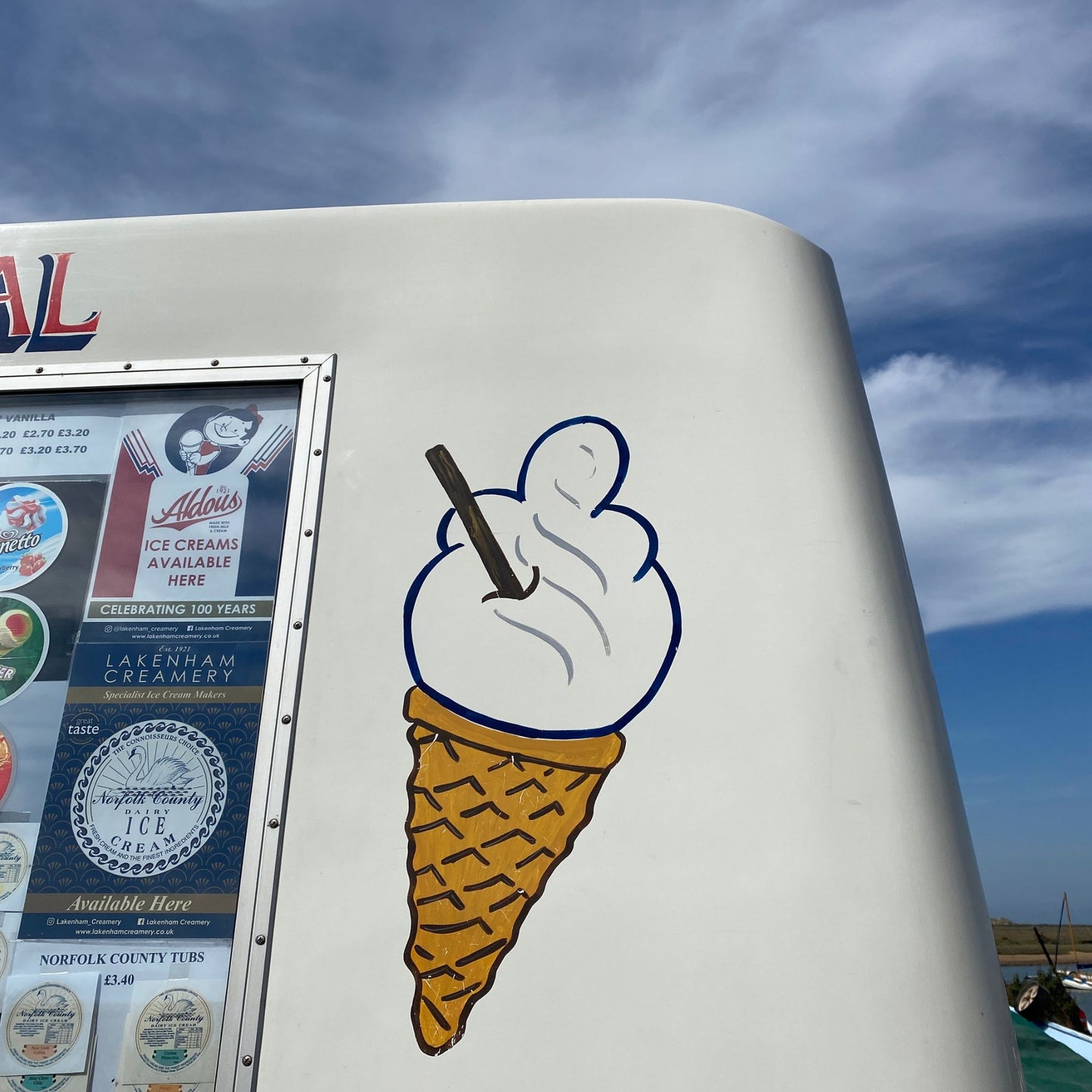 99 Ice Cream Embroidered Fabric Bookmark