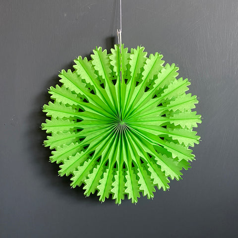Paper Fan - Lime