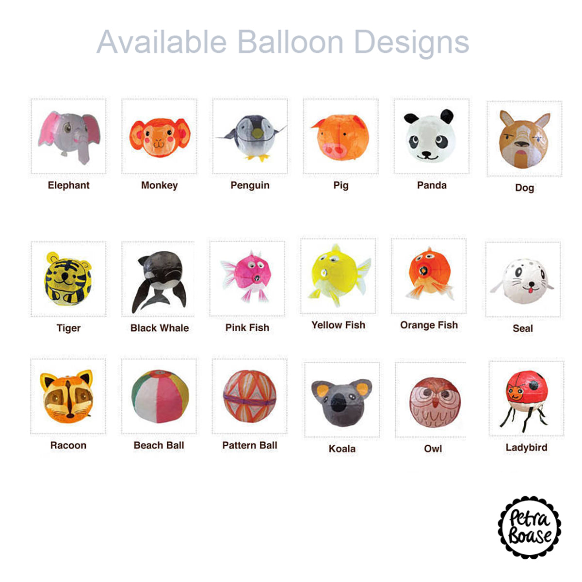 Set of 10 Japanese Paper Balloons