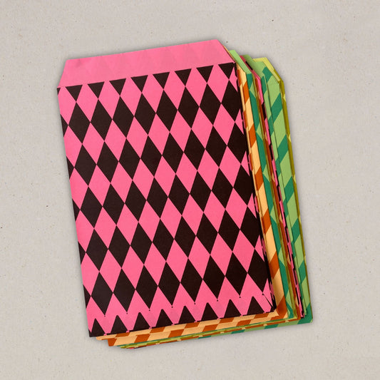 Pattern Paper Party & Gift Bags | Assorted Pack Of 24