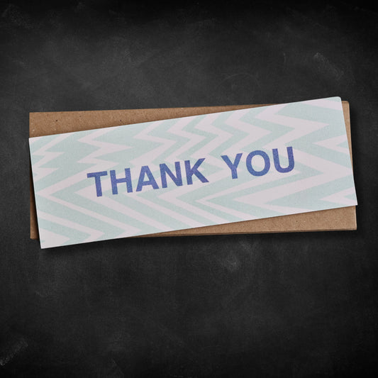 Skinny Thank You Cards - Zig Zag