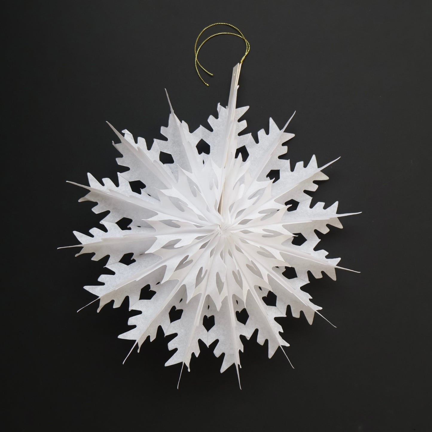 Paper Snowflake Fan - Spike Small