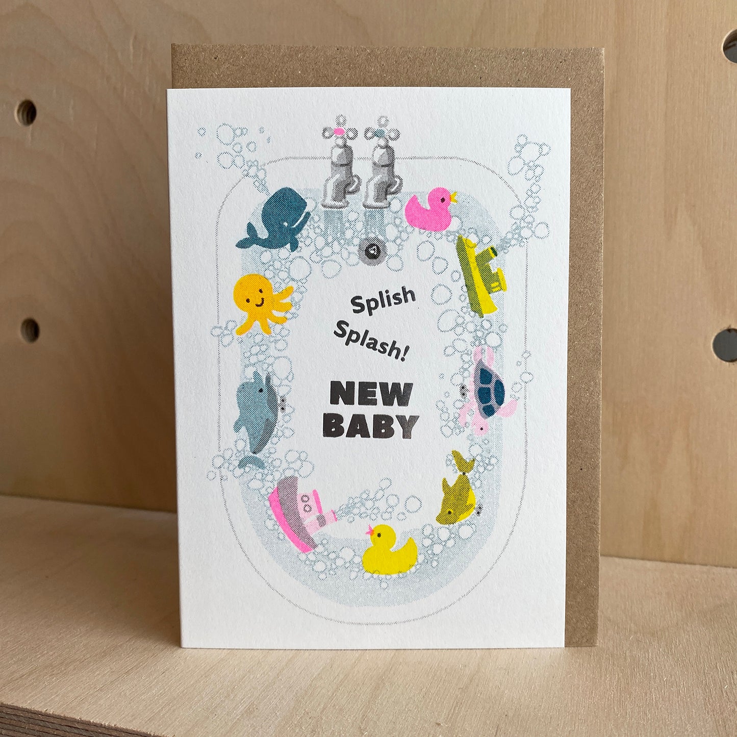 Splish Splash - New Baby Greeting Card