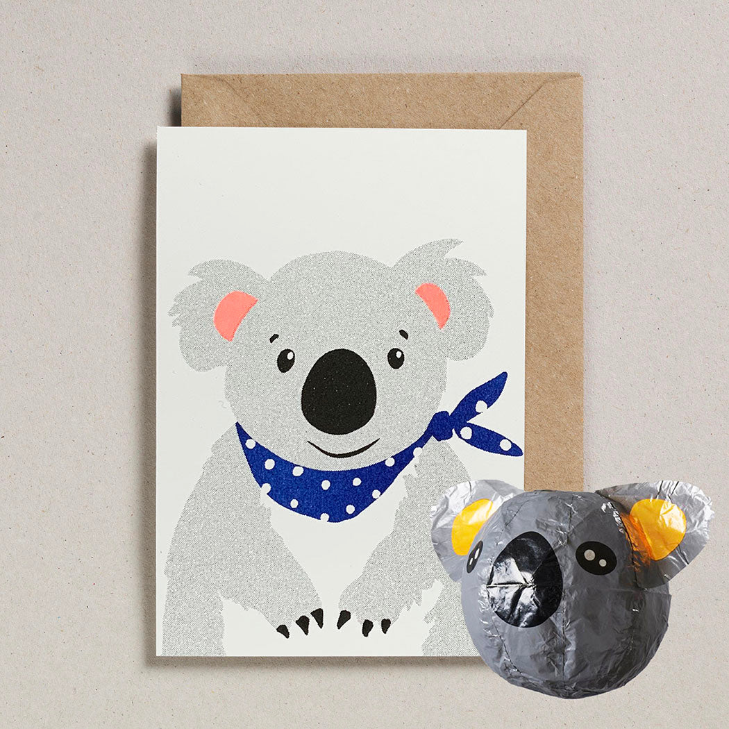 Paper Balloon Card - Koala