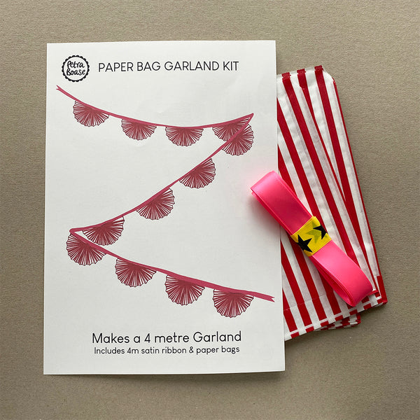 Paper Fan Garland Kit - Red
