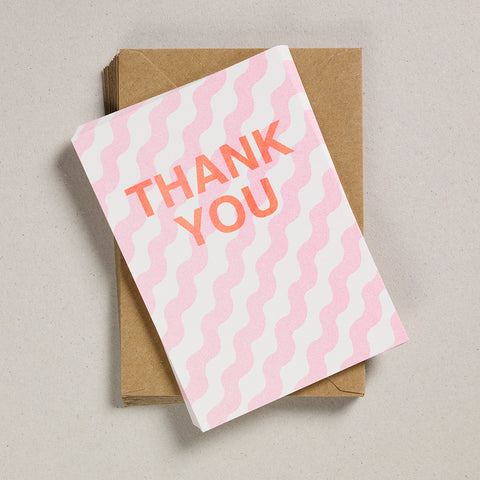 A6 Thank You Cards - Pink Wiggles