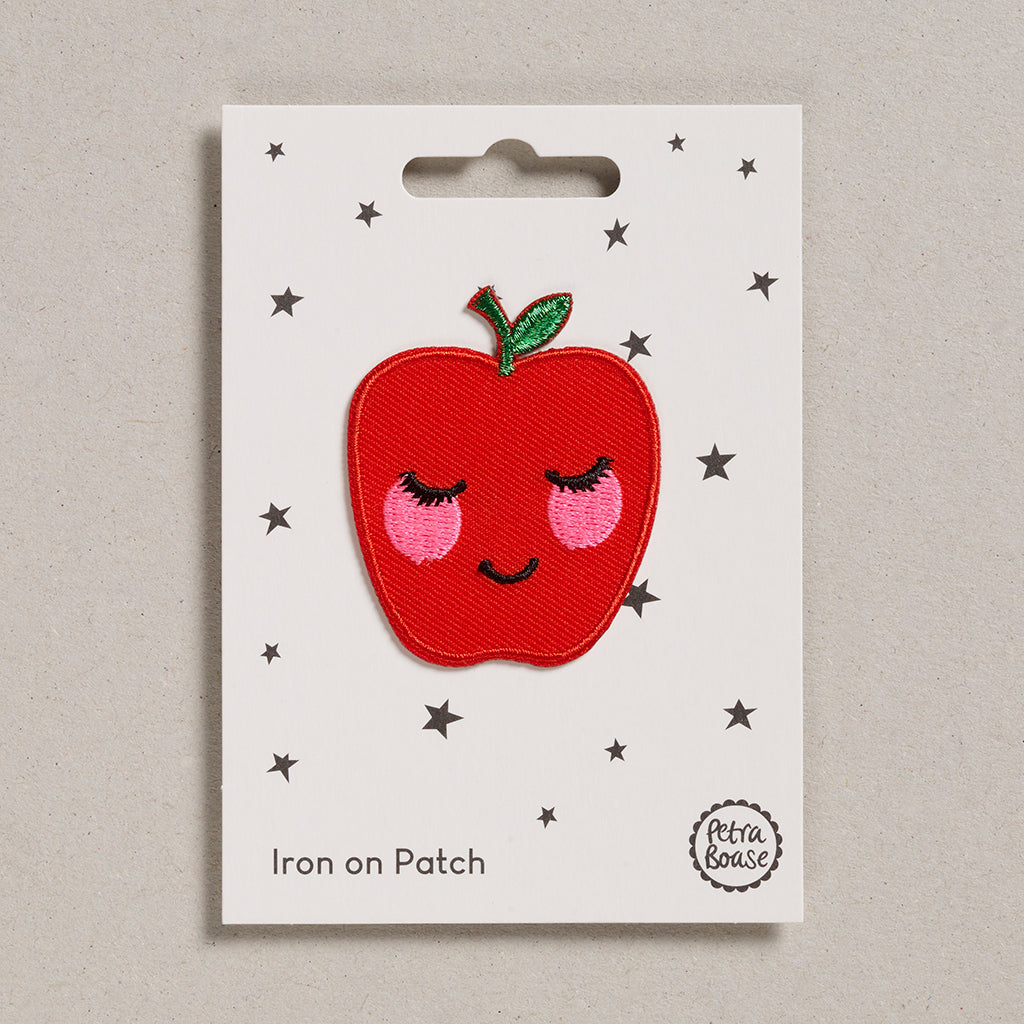 Cute_sleepy_apple_iton_on_fabric_patch| petra Boase