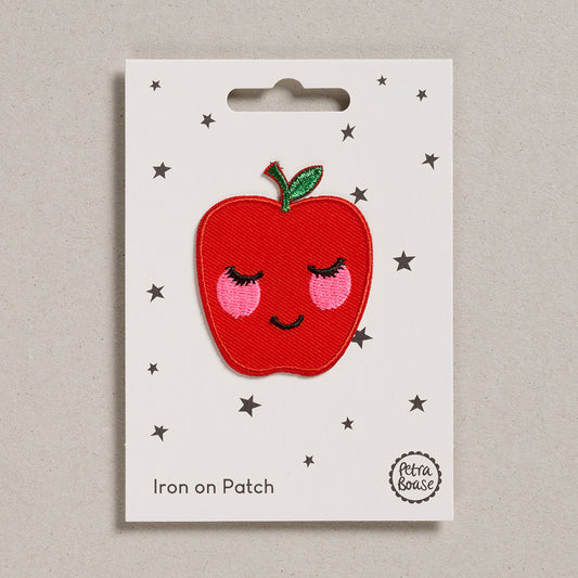 Cute_sleepy_apple_iton_on_fabric_patch| petra Boase
