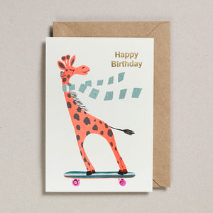 Riso Pets Card - Happy Birthday Giraffe
