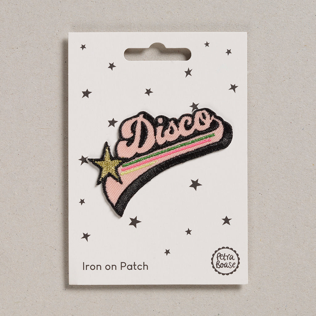 Disco word iron on patch | Petra Boase
