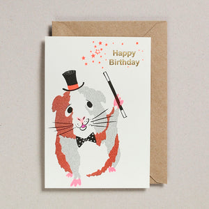 Riso Pets Card - Happy Birthday Guinea Pig