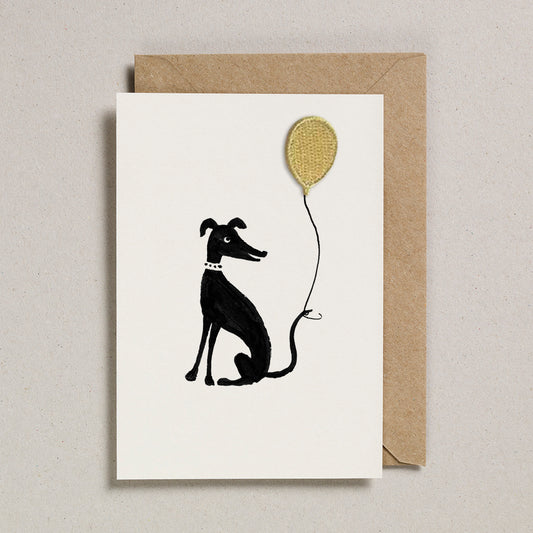 Iron on Charm - Dog with Balloon