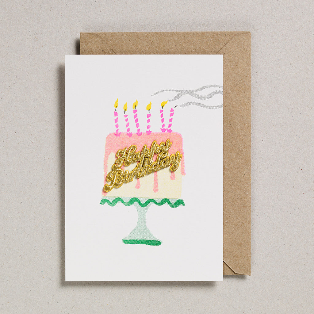 Cake Card - Happy Birthday - Birthday Cake – Petra Boase Ltd