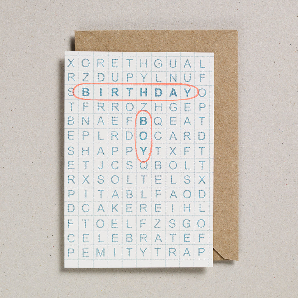 Grid Cards - Birthday Boy