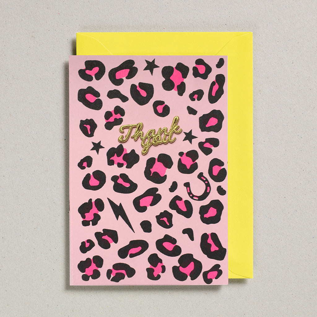 Animal Print - Pink Thank You