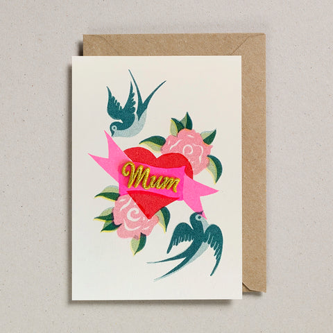 Mum Card - Birds with Heart