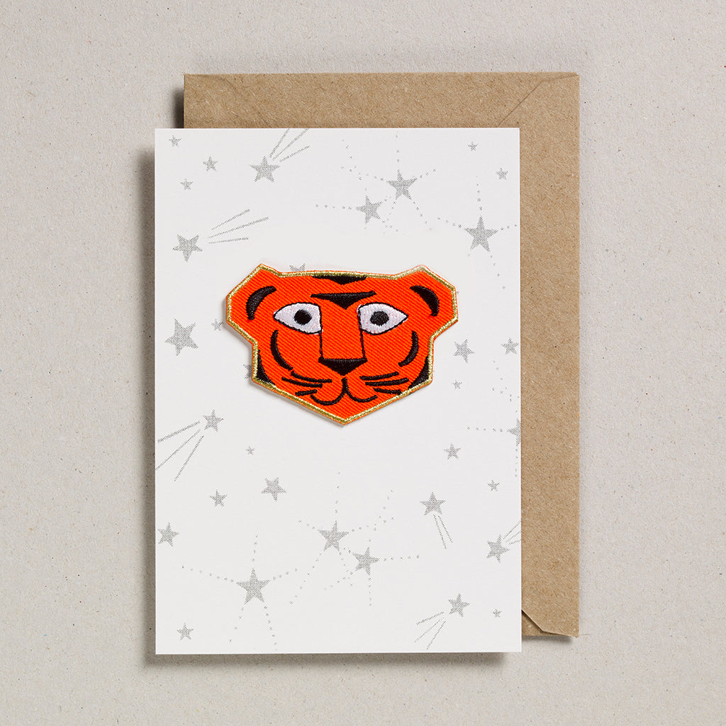 Iron on Patch Card - Tiger