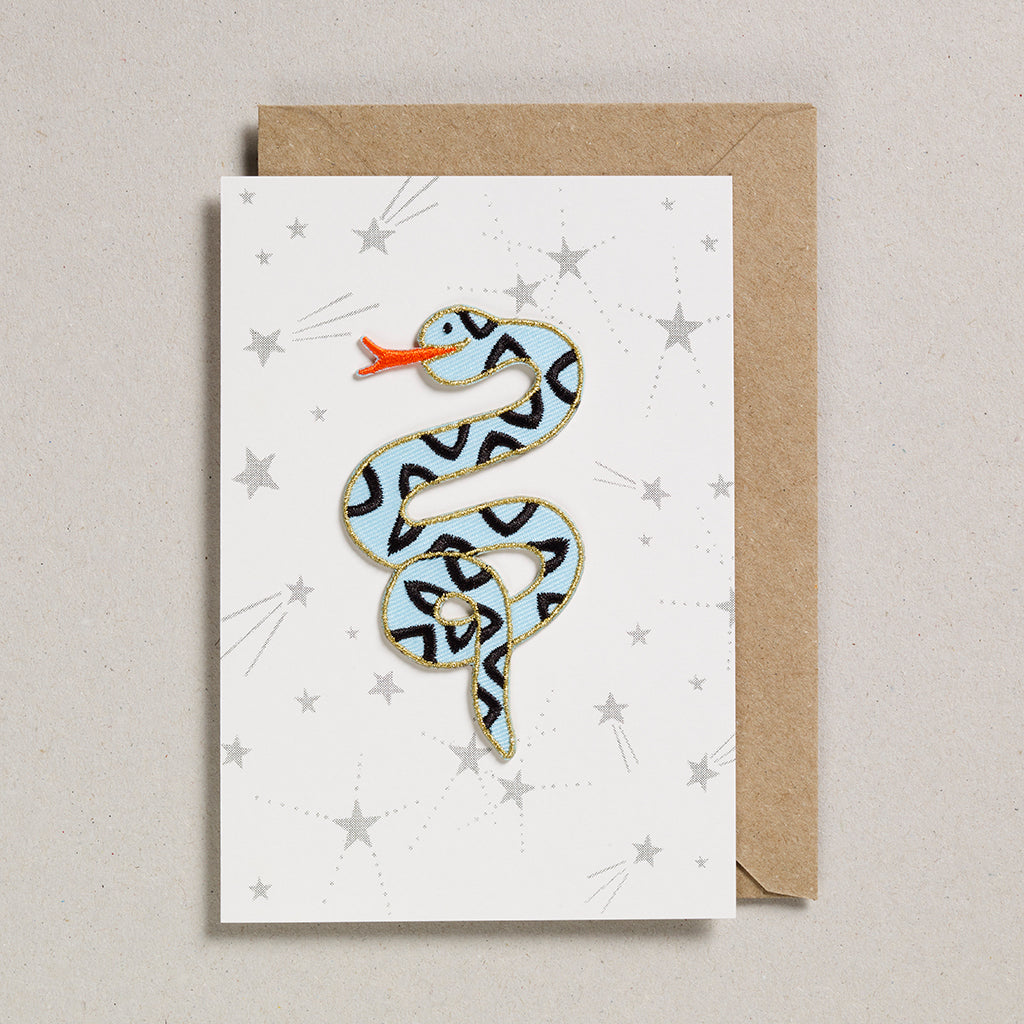 Iron on Patch Card - Snake