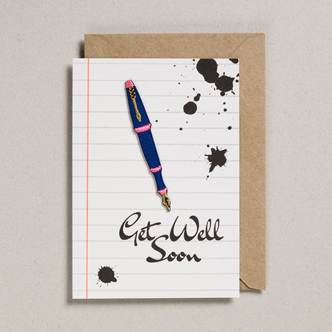 Write On With Cards - Fountain Pen (Get Well)