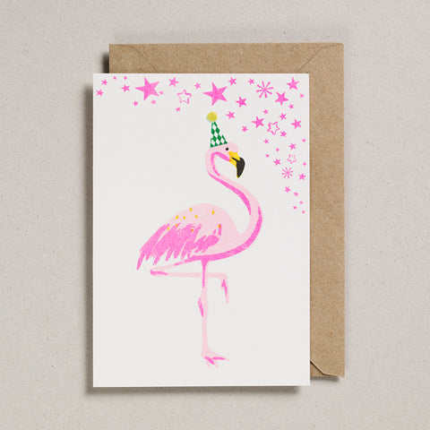 Riso Pets Card - Flamingo