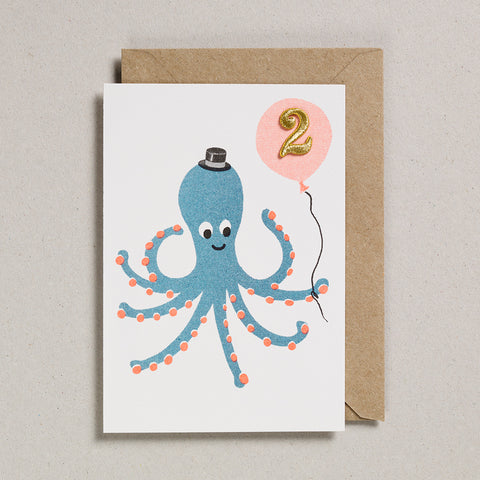Riso Pets Card - Octopus (Age 2)