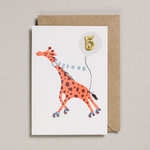 Riso Pets Card - Giraffe (Age 5)
