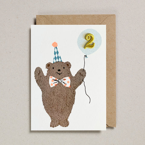 Riso Pets Card - Bear (Age 2)