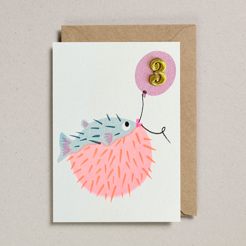 Riso Pets Card - Pufferfish (Age 3)
