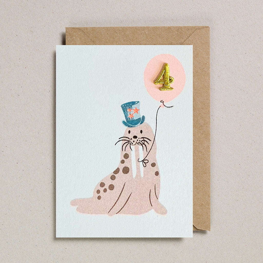 Riso Pets Card - Walrus (Age 4)