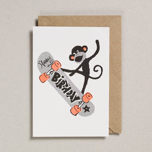 Rascals Cards - Skateboarding Monkey