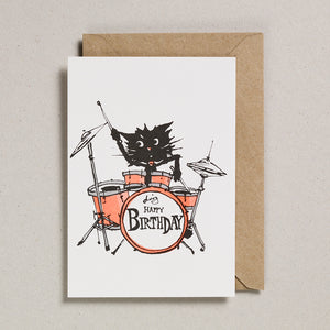 Rascals Cards -  Drumming Cat