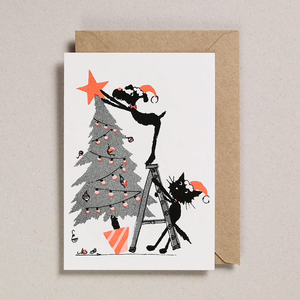 Rascals Cards -  Christmas Tree Decorating