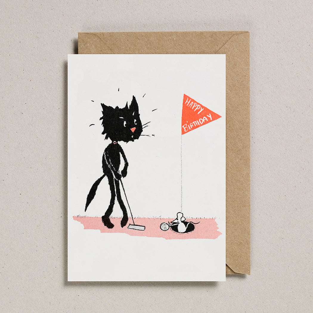 Rascals Cards -  Golf Cat