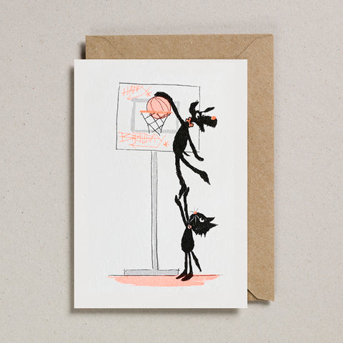Rascals Cards -  Basketball Cat & Dog
