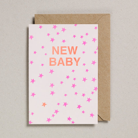 Riso Occasions Cards - Orange/Pink - New Baby